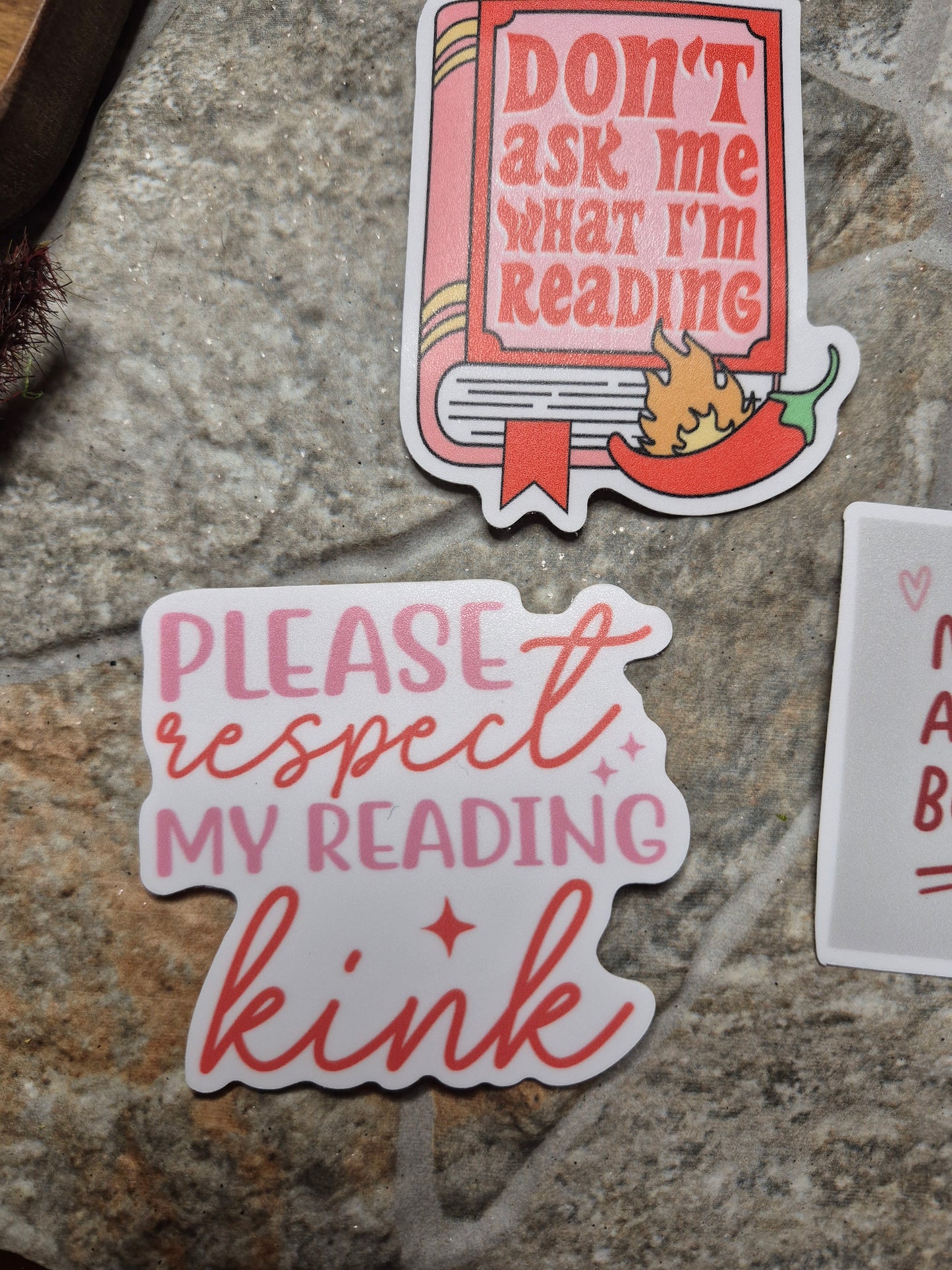respect me reading kink sticker on stone background